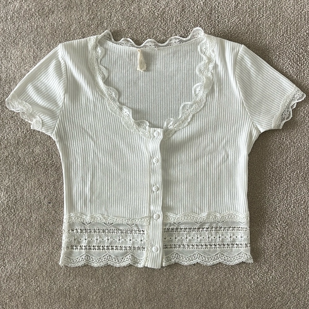 White Lace Shirt LAST CHANCE